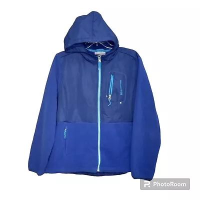 Free Country Jacket Womens XL Fleece Full Zip Hooded Outdoor Activewear  • £21.58
