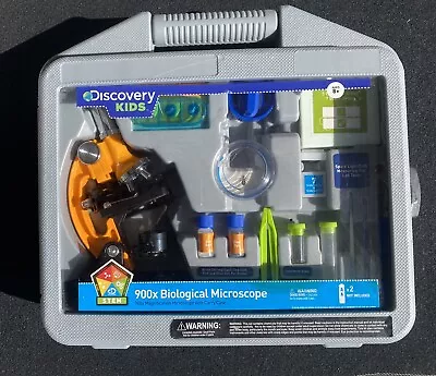 Discovery Kids 900x Biological Microscope On-The-Go Microscope Set • $25