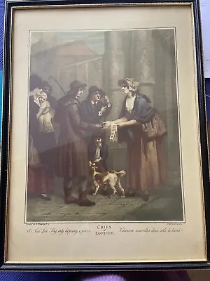 £10 • Buy Early 19th Century Colour Print 'Cries Of London' Painted By F Wheatley