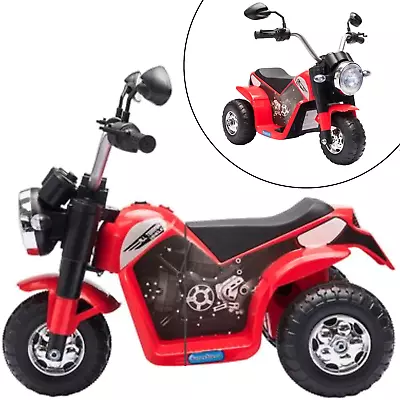 Kids Electric Motorbike 6v Ride On Motorcycle Gift For Kids Boys 18-36 Month Red • £63.99