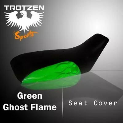 Yamaha Blaster 200 B Green Ghost Flame Atv Seat Cover  #pht15503 Eby7513 • $29.99