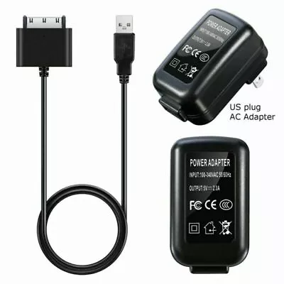 For Toshiba AT200/AT300 Tablets USB Charger Sync Cable Power Cord &US AC Adapter • $18.47