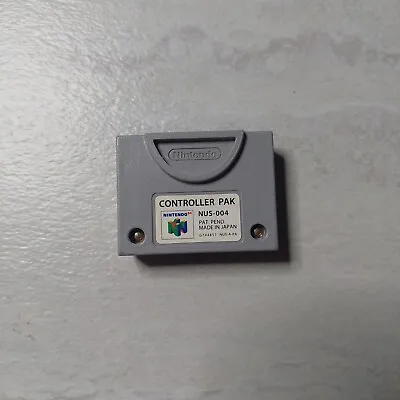 Nintendo 64 N64 OEM Official Controller Pak NUS-004 Memory Card ! (F) • $11.99