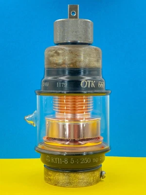 $130 • Buy KP1-8 5-250pF 5KV HIGH-VOLTAGE VACUUM VARIABLE CAPACITOR