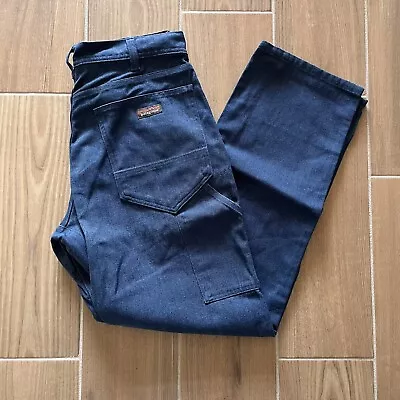 PATAGONIA HEMP Worn Wear Pants Men's SIZE 36X33 Blue Straight Fit • $75