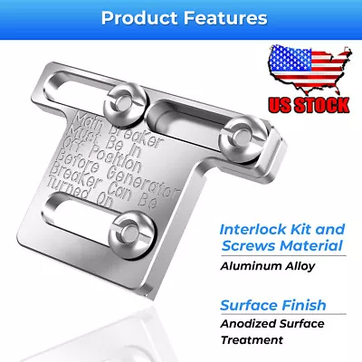 US Generator Interlock Kit For Eaton Cutler Hammer 100 Amp Panels Stickers Drill • $29.59