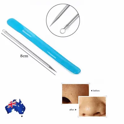 $2.25 • Buy Stainless Steel Acne Needle Blackhead Removal Pin Pimple Blemish Extractor Tool 