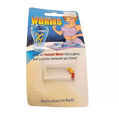 Vintage Dehydrated Instant Worms Gag Gift Novelty 1998 On Original Card • $9.99