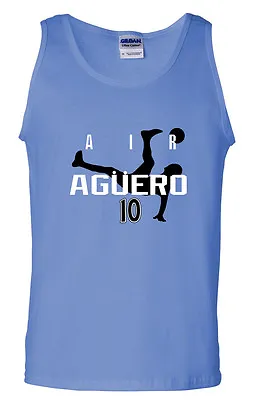 Sergio Aguero Manchester City  Air Aguero  Jersey Shirt TANK-TOP • $17.24