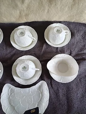 Coalport Tea Set And Bowl In White  • £20