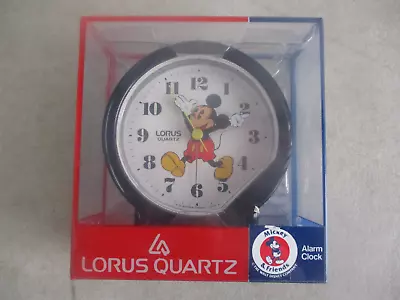 Vintage Walt Disney Lorus Quartz Mickey Mouse Alarm Clock Lfd-108k-t • $9.99