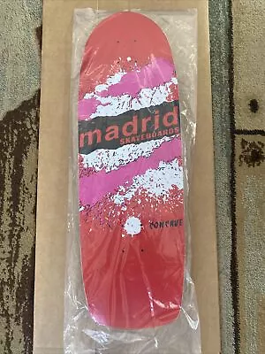 MADRID  Explosion  Skateboard Deck 9.375  X 29  Red 1980s OG Stranger Things • $169