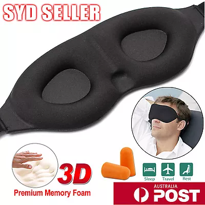 $10.45 • Buy Travel Sleep Eye Mask Soft 3D Memory Foam Padded Shade Cover Sleeping Blindfold