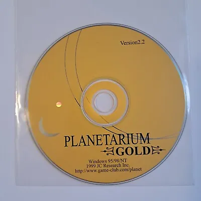 Vintage Planetarium Gold Version 2.2 (PC Windows 1999) *DISC ONLY* Replacement • $13.50