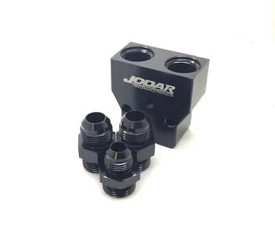 Race Part Solutions -10 X -12 Fuel Distribution Y Block With Fittings Pn 9011012 • $55