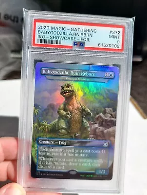 MTG Babygodzilla Ruin Reborn PSA 9 MINT Foil Showcase Ikoria 2020 Card #372 • $37.95