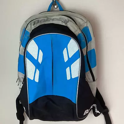 Babolat Backpack Tennis Racquet Bag Ventilated Compartment Blue Black White Grey • $50