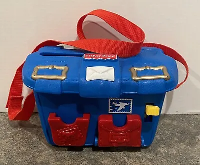 Fisher Price Lil Mail Carrier 1997 Vintage Toy 12” X 8 1/2” X 4 3/4” Accessories • $12