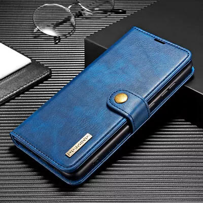 For Samsung S24 S23 S9 A54 A53 Removable Magnetic Leather Wallet Flip Case Cover • $22.99