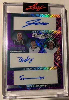 Leaf Multigraphics Hexagraphics Zach Edey Kris Murray Rc 6 Auto #23/25 Rare • $69.95