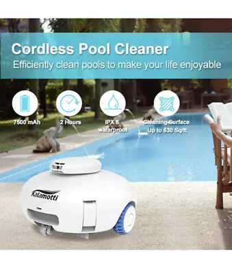 Automatic Cordless Robotic Pool Cleaner Pool Vacuum For Above Ground Pools • $75