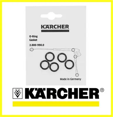 £4.99 • Buy Karcher Pressure Washer Hose Lance Gun Rubber Seal Gaskets Part No. 28809900