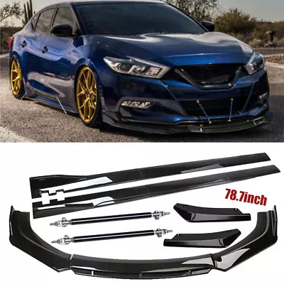 For Nissan Maxima/ Front Bumper Lip Spoiler Splitter Side Skirt Rear Strut Rod • $99.99