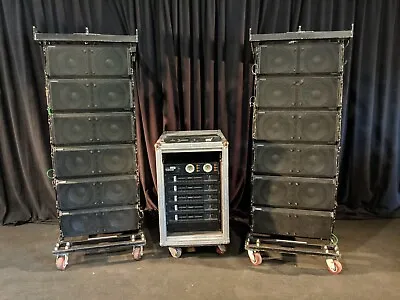 QSC Wideline 10 WL 2102 Array Speaker Package With Amplifiers And Accessories • $38000