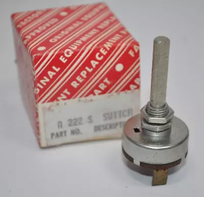 NOS Vintage Ark-Les ArcLes Rotary Power On/Off Switch 4A 125VAC / 2A 250VAC • $20.99