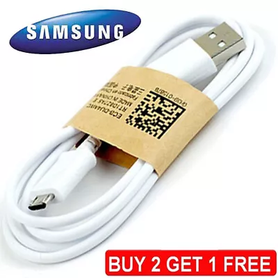 Genuine USB Charger Charging Cable For Samsung Galaxy Phone S3 S4 S5 S6 S7 • £2.45