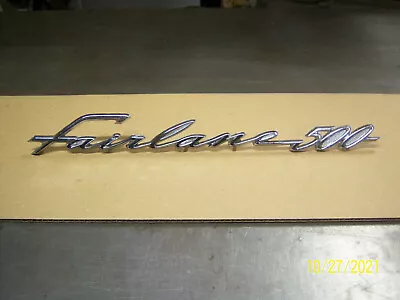 1961 Ford Fairlane 500 Emblem NOS Rare 61 C1AB-16098-E Nice! 390 406 427 • $60