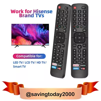 $8.39 • Buy New Remote For HIsense Sharp TV 65H6D 55H5C 55H6B 55H6D 55H65G 55H6SG 55H7G 