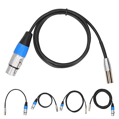 3Pin Cable Mini Male To XLR Female Zinc Alloy Housing Copper Shell Lin GDS • £11.63