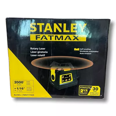 $429.99 • Buy Stanley FATMAX RL HW + Self Leveling Rotary Laser FMHT77429