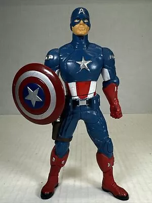 2011 Hasbro Marvel Avengers Captain America Shield Spinning 6  Action Figure • $12.99