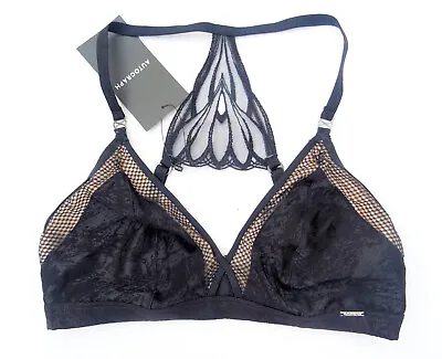 M & S  Autograph Non Wired  Bra Bralet Nouveau Embroidery  Black  Marks Spencer • £7.99