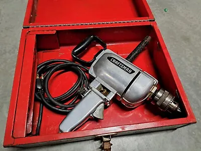 Craftsman Electric 1/2  Reversible Industrial Drill 207 7780 Vintage NICE • $99.95