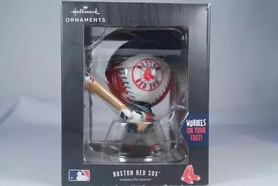 Hallmark 'Boston Red Sox' Baseball MLB Bobble / Wobble Head Ornament New In Box • $11.99