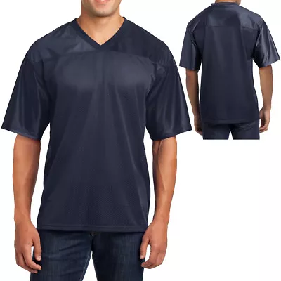 Mens Jersey V-Neck T-Shirt Mesh Moisture Wicking Football Style XS-XL 2X 3X 4X • $16.99