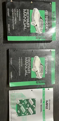 1992 Toyota MR2 MR 2 Service Repair Workshop Shop Manual Set W EWD OEM • $299.99