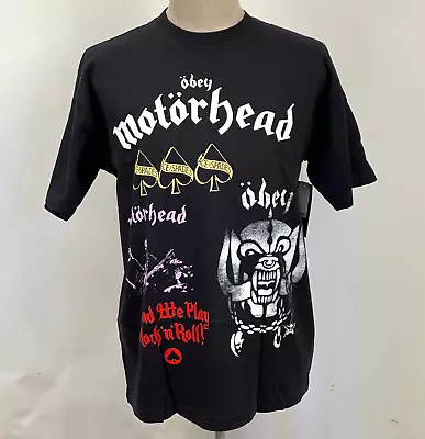 Obey X Motorhead Men's Box T-Shirt Test Print Black Size M NWT Shepard Fairey • $24.64
