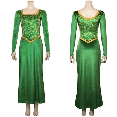 £33.26 • Buy Shrek-Fiona Princess Cosplay Costume Dress Outfits Halloween Carnival Suit