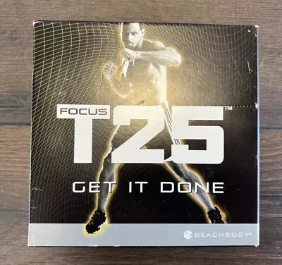 Focus T25 Get It Done DVD Set Alpha + Beta Workout 9 Discs & Calendar READ • $12.99