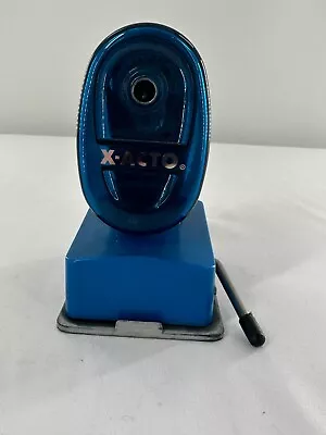 X-Acto Vacuum Mount Manual Pencil Sharpener  Blue • $6