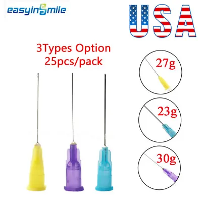 Dental Endodontic-Closed Side Hole Irrigation Rinse Needle Tips 23/27/30g 25pcs • $11.61