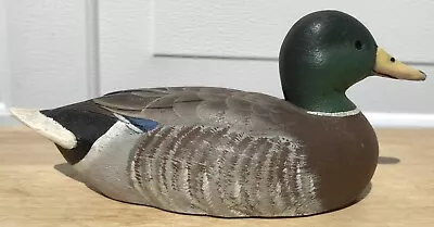 American Wildlife Collection 1985 Duck Figure 6” Mallard Decoy Signed CRAFT-TEX • $24.99