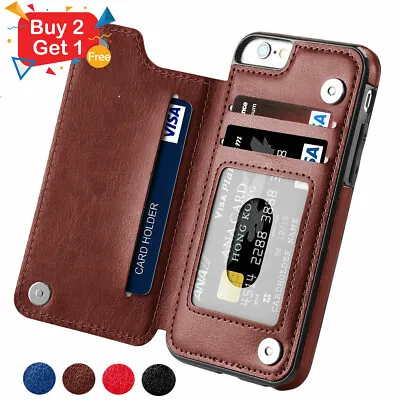 Wallet Card Case Cover Leather Magnetic For IPhone 15 14 13 12 11 PRO MAX X XR 8 • $9.70
