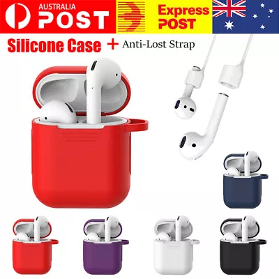 Case Cover Skin Anti Lost Strap Airpod Case Shockproof Holder For Apple Airpods • $4.03