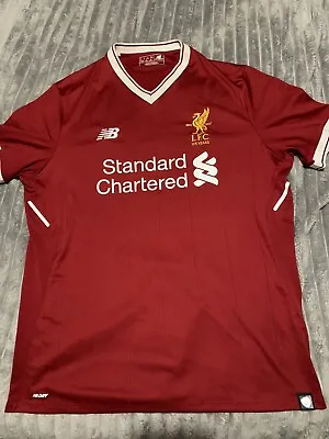 £50 • Buy Liverpool Home 17/18 New Balance 125 Years Large 22” Pit To Pit