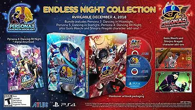 Persona 3 4 5 Dancing Endless Night Collection Dance Game Sony Playstation 4 PS4 • $199